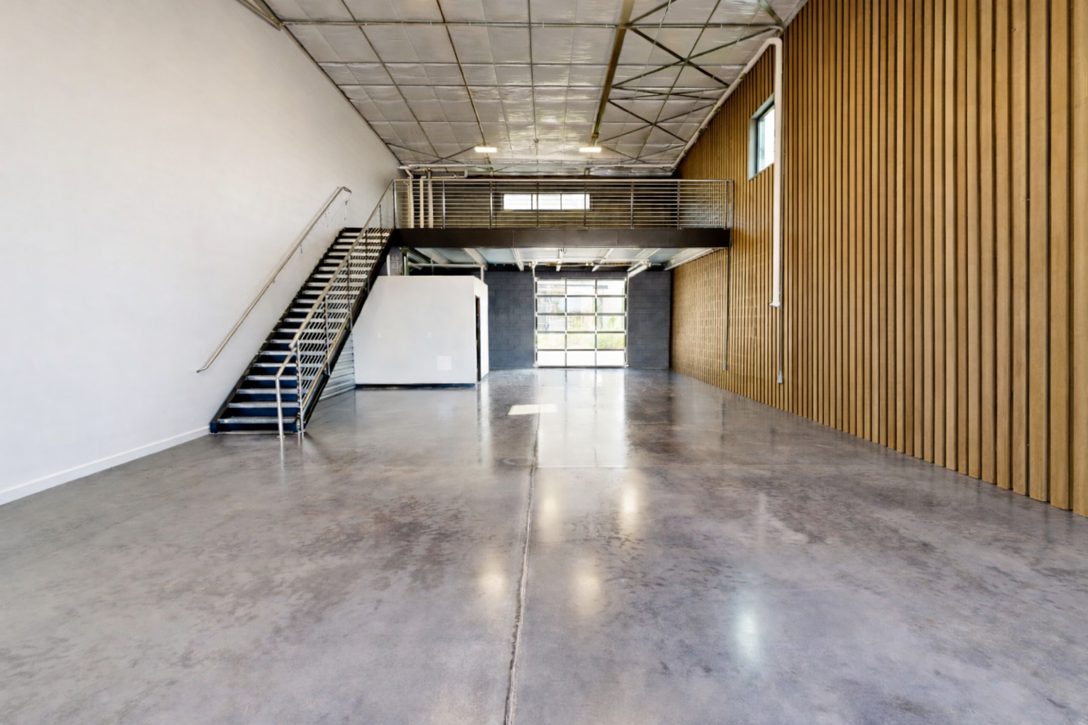 Wood Slat Paneling - White Theme - Natural Polish